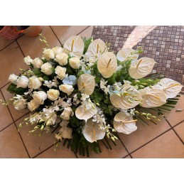 CUSCINO ROSE , ANTHURIUM E...